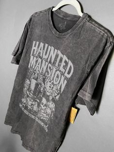 Haunted Mansion Shirt - Vintage Grunge (Premium Tee) – Park Hop Tees Haunted Mansion Shirt, Disney Ootd, Disney Gear, Spiderman Shirt, Disney Adult, Grunge Shirt, What Is Fashion, Mickey Mouse Shirts, Great Pumpkin