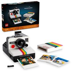 the polaroid instant camera is in its box and it's ready to be used