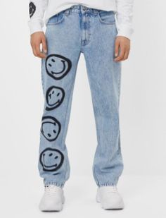 Smiley Jeans, Create A Wardrobe, Spiritual Fashion, Denim Ideas, Trendy Jeans