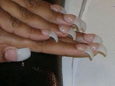 Hawk Curved Nails, Curved Nails Designs, Hump Nails, Nails 2000s, 2000s Nails, Gross Stuff, Acrylic Nails Natural