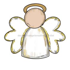 Angel Door Hanger Mj-W-00006 22’ Wood Christmas Door Hanger Template, Angel Door Hanger, Hand Painted Ornaments Wooden, Christmas Doorhangers, Angel Cutout, Door Hanger Signs, Wood Angels, Christmas Pebble, Christmas Door Hangers