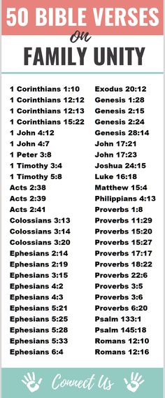 the 50 bible verses for family and friends are shown in this printable poster