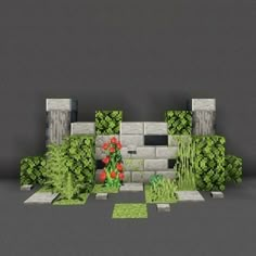 Minecraft Wall Design, Minecraft Vault, Deco Minecraft, Minecraft Wall Designs, Mc House, Case Minecraft, Minecraft Village