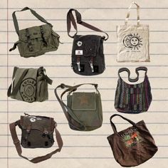 Where To Buy Messenger Bags, Cool Bags Aesthetic, Messager Bags Aesthetic, Grunge Bags, Grunge Bag, Messanger Bag, Desain Buklet, Inside My Bag, Downtown Outfits