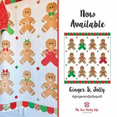 the ginger and jolly quilt pattern is available for purchase