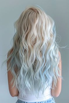 Dive into 7 techniques for achieving the perfect mermaid hair, from dip-dyeing to full-head transformations. Blonde And Blue Hair, Blue Ombre Hair, Dip Dye Hair, Dyed Hair Inspiration, Pretty Hair Color, Hair Color Pink, Pastel Hair, Hair Dye Colors, Hair Inspiration Color