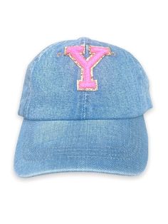 Description: Trendy denim cap featuring customizable pink chenille initial patches for a personal touch. Adjustable back strap ensures a secure and comfortable fit for kids of all ages. Perfect for everyday wear, outdoor adventures, or adding a stylish accessory to any outfit. Material & Care: Made from durable denim fabric with soft chenille patch details. Spot clean as needed to maintain its shape and design. Faux Fur Parka, Chenille Patch, Denim Cap, Checkered Jacket, Silk T Shirt, Rainbow Sweater, Trendy Denim, Blue Mermaid, Fur Parka