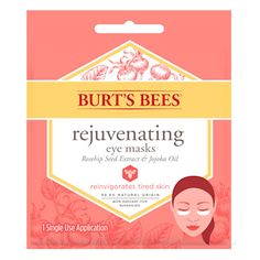 At Home BURTS BEES SHT MASK REJUV EYE, Multi, 3.8"L X 4.5"H X 0.1"W, Not Applicable Puffy Eye, Dry Eyes Causes, Under Eye Mask, Peter Thomas Roth, Eyes Problems, Eye Masks, Tired Eyes, Natural Eyes, Burt's Bees