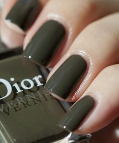 Olive nails Nails Green Olive, Khaki Nails, Olive Nails, Nails Green, Super Nails