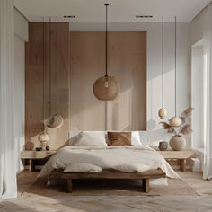 Japandi Bedroom Wabi Sabi Bedroom Design, Scandinavian Bedrooms, Japandi Bedroom Design, Japandi Home Decor, Japandi Kitchen, Seaside Apartment, Japandi Interior Design