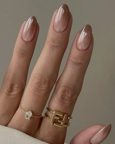 - nail ideas, brown ombre #nails #nailart #nailsofinstagram #naildesign #nailsofinstagram #fashion Hombre Brown Nails, Nude Ombre Chrome Nails, Spring 2024 Chrome Nails, Beige Ombre Nails Almond, Brown Nail Ombre, Ombre Brown Nails Short, Ombre Tan Nails