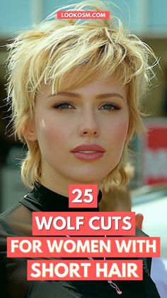 Unlock Your Mane: 25 Trendy Wolf Cuts for Short-Haired Women Wolf Haircuts Short, Wild Short Hairstyles For Women, Female Modern Mullet, Women’s Shag Mullet Short, Short Pixie Mullet Haircut For Women, Very Short Woman Haircut, Womens Short Wolf Cut, Pixie Wolfcut Haircut