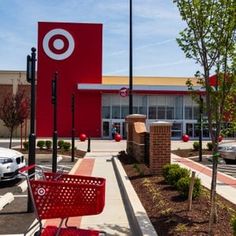 a target store with cars parked in the lot