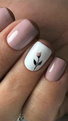 Simple Gel Nails, Short Acrylic Nails Designs, Dipped Nails, Elegant Nails, Classy Nails, Fancy Nails