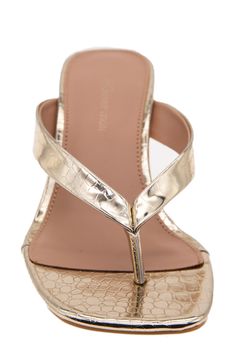 A snake-embossed finish and tapered heel refine the look of this elevated, chic take on a favorite sandal. Style Name:Bcbgeneration Tabina Flip Flop (Women). Style Number: 6205975. Sandal Style, Croc Print, Women Style, Flip Flop, Slip On Sandal, Women's Shoes, Memory Foam, Flip Flops, Nordstrom