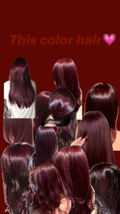 Red Hair Looks, Skunk Hair, Cherry Red Hair, Wine Red Hair, Red Hair Inspo, Wine Hair, Cute Hair Colors, Hair Tint, Dark Red Hair