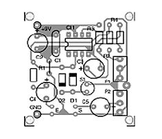 an electronic circuit diagram showing the components