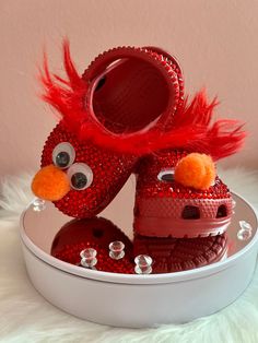 These Elmo Inspired Custom Bling Crocs are uniquely designed for boys or girls. They are handmade with high quality glass rhinestones. Perfect for birthdays or any day! Please message me for size. Croc Ideas, Bling Crocs, Toddler Crocs, Whistle Necklace, Custom Bling, Clogs And Mules, Chula Vista, Oct 1, Bank Holiday