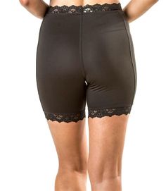 Keep your cool in this moisture-wicking women's bike short made of DRI TEX fabric. Stretch lace at the hem and waistband finish the look with a touch of feminine elegance. 90% polyester/10% spandex give these shorts plenty of stretch for a comfortable wear all day. Lined crotch. Lays smooth under a skirt or dress thanks to flat seams and no chamois or other padding. Keeps you covered when the wind picks up. Pair them with one of our skirts, or wear them alone and be the prettiest girl in your yo Feminine Elegance, Slip Shorts, Womens Bike, Keep Your Cool, Stretch Lace, Bike Shorts, The Wind, Bicycle, Bike