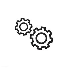 two gears that are connected to each other