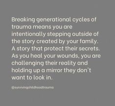 Breaking Generational Cycles, Family Issues Quotes, Instagram Thoughts, Narcissistic Mother, Toxic Family, Wellness Retreat