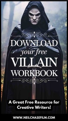 the villain workbook for kids and adults with text that reads, free printable