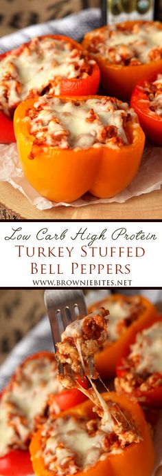 the stuffed bell peppers are ready to be eaten