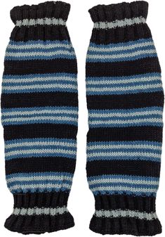 A striped leg warmers made from pure wool - a simple yet classic stand-out from the usual style this winter season.  With soft elastic bands at their ends, they provide a comfortable fit; there is no struggle with them slipping down. #tlb #bohogift #Fall #Striped #Handmade #BlueWoolLegWarmer #UnisexLegWarmer Casual Striped Leg Warmers For Winter, Striped Leg Warmers, Bridesmaids Outfits, Wool Leg Warmers, Woolen Socks, Fall Stripes, Accessories Blue, Hippie Look, Leg Warmer