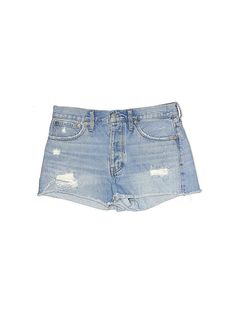 Madewell Denim Shorts Size: 27 Bottoms - used. 100% COTTON | Madewell Denim Shorts: Blue Bottoms - Size 27 Everyday Ripped Washed Blue Bottoms, Faded Ripped Everyday Bottoms, Everyday Faded Ripped Bottoms, Ripped Cutoff Bottoms For Everyday, Faded Bottoms For Everyday Summer Wear, Faded Summer Bottoms For Everyday Wear, Everyday Light Wash Cutoff Bottoms, Blue Straight Leg Jean Shorts For Everyday, Everyday Blue Straight Leg Jean Shorts