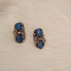 Beautiful Navajo handmade Denim Lapis Earrings  Rare Vintage 90s old stock  New never worn Gorgeous details Sterling silver  Can polish if wish  Check out my other listings its all last of my stock.  Follow for massive updates.  Find me on IG @jewelsforagypsy Thanks for support this is my income as a single mama with lyme and auto immune Single Mama, Lapis Earrings, Vintage Denim, Vintage Earrings, Jewelry Earrings Studs, Jewelry Earrings, Stud Earrings, Sterling Silver, Silver