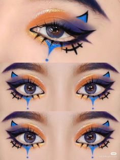 Halloween Backgrounds Wallpapers, Halloween Nails 2022, Nail Designs Halloween, Wallpapers Halloween, Pfp Halloween, Halloween Tattoo Ideas, Drawing Halloween, Halloween Makeup Look, Makeup Masterclass