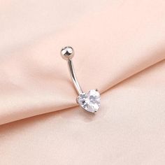 First Piercing, Gold Belly Ring, Ring Heart, Button Rings, Belly Piercing, Belly Button Ring, Navel Rings, Button Ring, Belly Ring