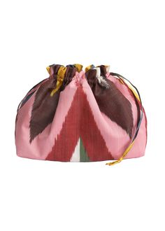 Bianca Silk Ikat Party Purse- Multicolor by Larkin Lane Elegant Multicolor Pouch For Daily Use, Pink Clutch Pouch For Travel, Pink Clutch Pouch With Dust Bag, Pink Pouch Clutch For Mobile Phone, Travel Pink Pouch Clutch, Chic Pink Travel Pouch, Pink Mobile Phone Pouch Clutch, Clarks Natalie, Bermuda Bags