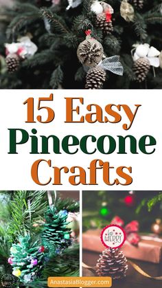 Easy Pinecone Crafts For Kids Pinecone Crafts Christmas Kids, Pinecone Ornaments Diy Kids, Pinecone Kids Crafts, Painting Pine Cones For Christmas, Pine Cone Christmas Crafts For Kids, Pinecone Ornaments For Kids, Pinecone Animals Crafts For Kids, Pine Cone Reindeer, Painted Pinecones Christmas