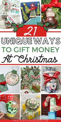 twelve unique ways to gift money at christmas