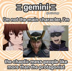 some anime characters with different expressions on the same page, and one has an image of them