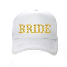 BRIDE trucker hat/ Bride Gift/ Bride to Be/ by SassySashSashes Miami Beach Bachelorette Party, Nauti Bride, Bridal Shower Veil, Bride To Be Bachelorette, Bride Hair Clips, Nashville Bachelorette Party