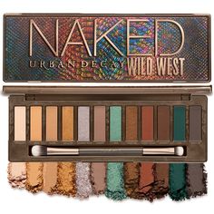 Try Urban Decay's Naked Wild West Eyeshadow Palette—An all-vegan eyeshadow palette with 12 desert-inspired neutrals, ranging from pale peach, warm brown, and metallic bronze to deep blue-green and soft turquoise shimmer. Urban Decay Eyeshadow Palette, Urban Decay Eyeshadow Primer, Bold Eye Makeup, Urban Decay Cosmetics, Wilde Westen, Urban Decay Eyeshadow, Neutral Eyeshadow, Shimmer Eyeshadow