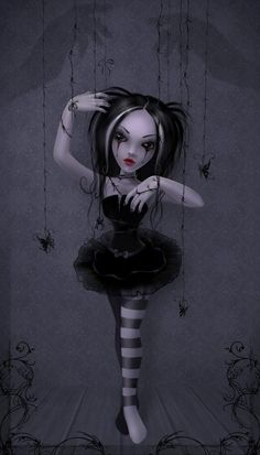 Gothic Art By Irina Istratova Goth Painting, Dark Gothic Art, Mark Ryden, Audrey Kawasaki, Gothic Dolls, Goth Art, The Crow