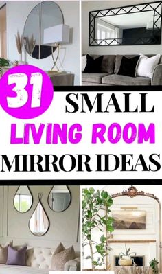 small living room mirror ideas with text overlay