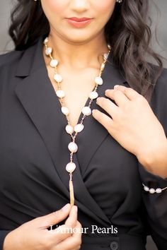 Pearl styling inspo wearing L'Amour Pearls' baroque pearl necklace and bracelet #pearlfashion #outfitinspiration #styleinspo #fashionlover #styling #blackdress #pearljewellery #baroquepearls #pearljewellery Elegant Gold Coin Necklace With Pearl Charm, Elegant Coin Necklace With Pearl Pendant, Pearl Wire Wrapped Necklace, Elegant Gold Wire Wrapped Beaded Necklace, Elegant Gold Beaded Necklaces Wire Wrapped, Elegant Gold Beaded Necklace With Wire Wrapped Detail, Wire Wrapped Pearl Necklace In Gold, Gold Baroque Pearl Lariat Necklace, Elegant Pearl Wire Wrapped Necklaces