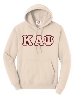 Kappa Alpha Psi Fraternity, Incorporated Pullover Hoodie. The hoodie has the Kappa Alpha Psi Greek letters embroidered on the front of the garment. Kappa Alpha Psi Fraternity, Letter Hoodie, Phi Beta Sigma, Kappa Alpha Psi, Alpha Phi Alpha, Sigma Gamma Rho, Pull Over Hoodie, Zeta Phi Beta, 3 Letter