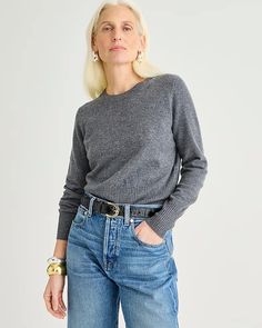 2024 Fall Essentials for Women Over 40 — THE DAILEIGH J Crew Style, Sweater Crop, Boatneck Sweater