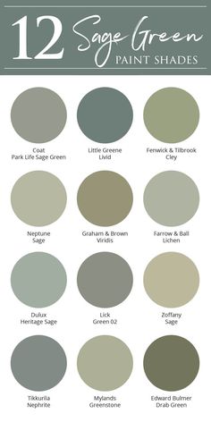 the twelve shades of sage green paint shades