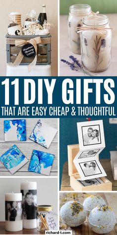 the collage shows different items that can be used as gifts for someone's birthday