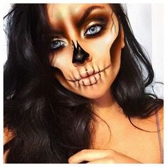 Half Sugar Skull Makeup, Horror Smink, Zhavia Ward, Make Up Diy, Drag Make-up, Special Fx Makeup