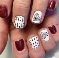 Oct 28, 2021 - This Pin was discovered by Catherine Kohr. Discover (and save!) your own Pins on Pinterest February Gel Nails Ideas, February Gel Nails, Cute Valentines Nails, Gel Nails Ideas, Nail Therapy, Valentine Nail Art, Sassy Nails, Nails Valentines, February Nails