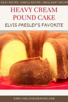 a cake with a bite taken out of it and the words, elvis presley pound cake