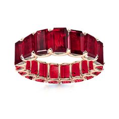 9.20 Carat emerald cut natural ruby emerald cut eternity band 6x4 mm. AAA Ruby. Handcrafted in your choice of 14k Gold, 18k Gold or Platinum 950 setting. We also offer a 1-Year Layaway program. You can reach us at 1-888-967-5353 to speak to one of our jewelry specialist. Luxury Ruby Eternity Band, Luxury Gold Ruby Eternity Band, Emerald-cut Ruby Ring Fine Jewelry, Timeless Emerald-cut Ruby Jewelry, Classic Emerald-cut Ruby Ring With Polished Finish, Ruby Eternity Band, Emerald Cut Eternity Band, Ruby Emerald, Detailed Ring