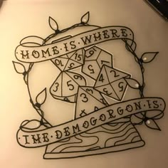 a drawing with some writing on it that says home is where the pentagons are